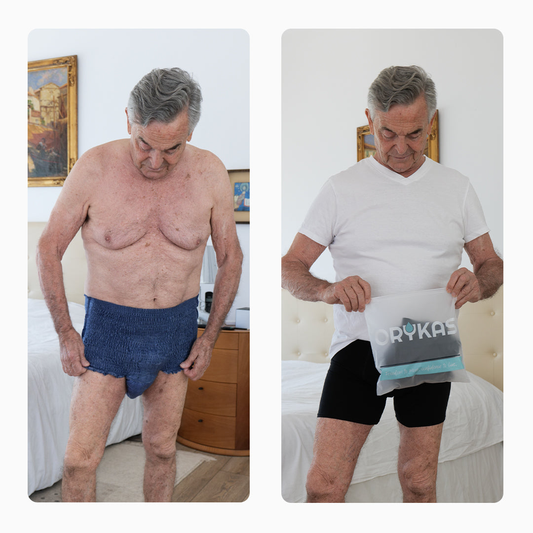 Boxer d'incontinence lavable pour homme