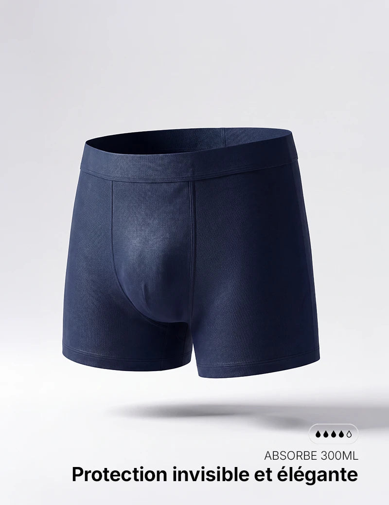 Boxer d'incontinence lavable pour homme