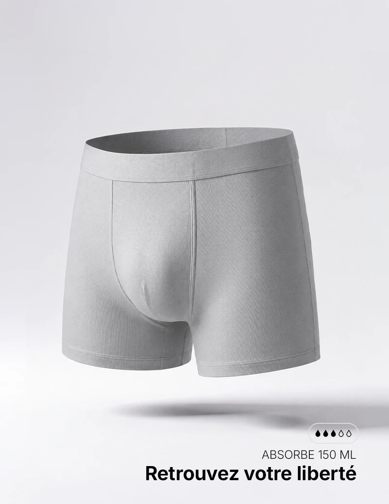 Boxer absorbant pour petites fuites