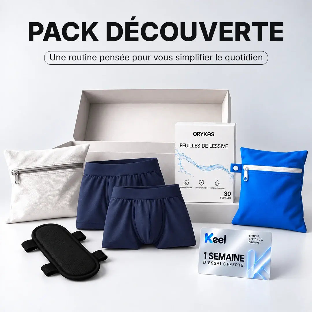 Pack Découverte Boxer Ultra Absorbant