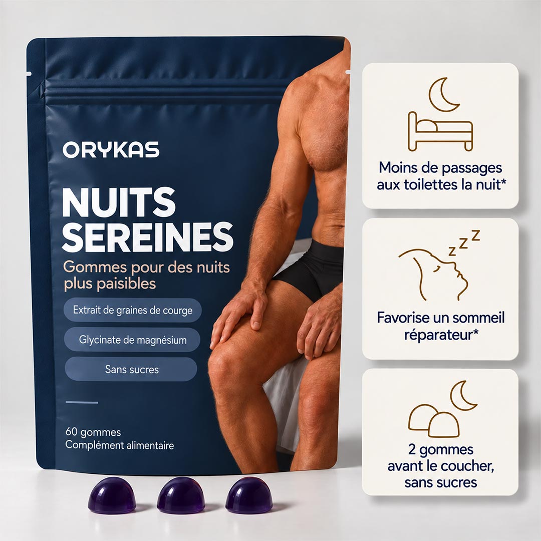 Orykas Gummies pour la Nuit Homme