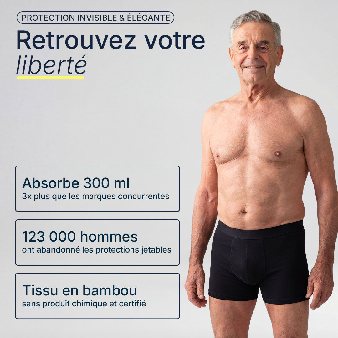 Boxer d'incontinence pour fuites importantes ORYKAS