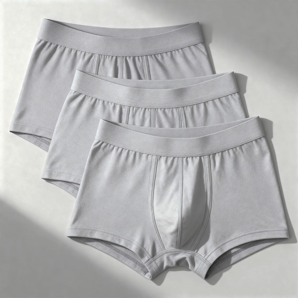 Lot de 3 boxers gris ultra absorbants