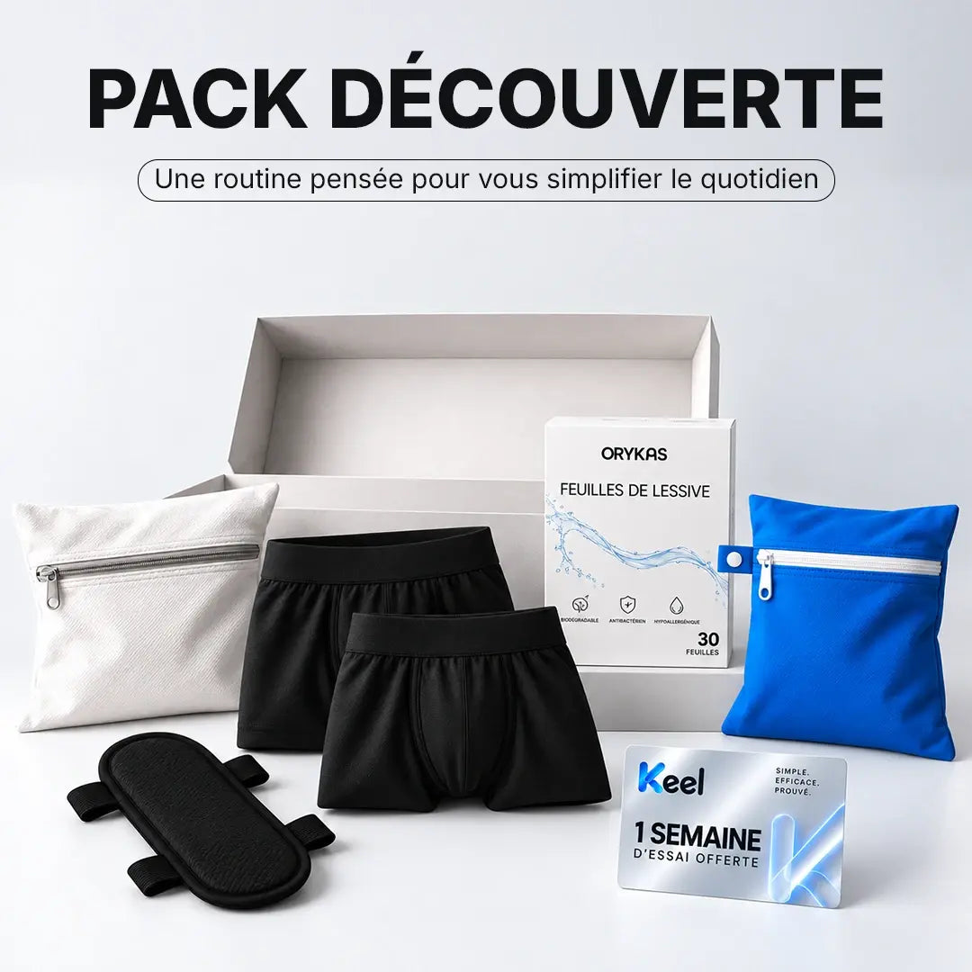 Pack Découverte Boxer Ultra Absorbant