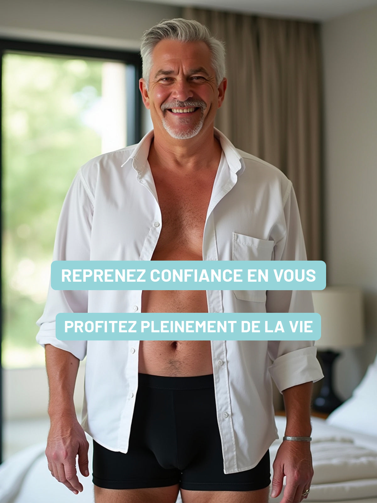 Orykas Boxer Briefs, Men's Ultra-Absorbent Incontinence Boxer Briefs