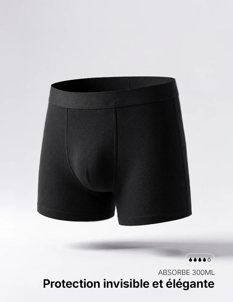 Boxer d'incontinence lavable pour homme