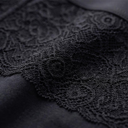 Détail de la dentelle et fibre de bambou sur la culotte incontinence femme, sous-vêtement lavable pour fuites urinaires