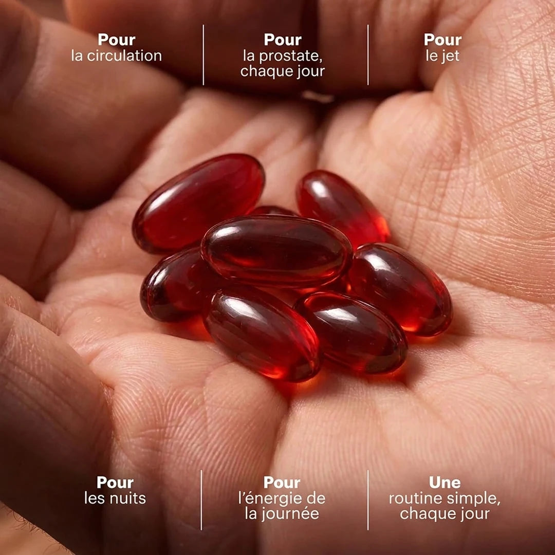 Des capsules Full Flow dans le creux de la main