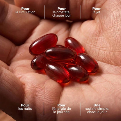 Des capsules Full Flow dans le creux de la main