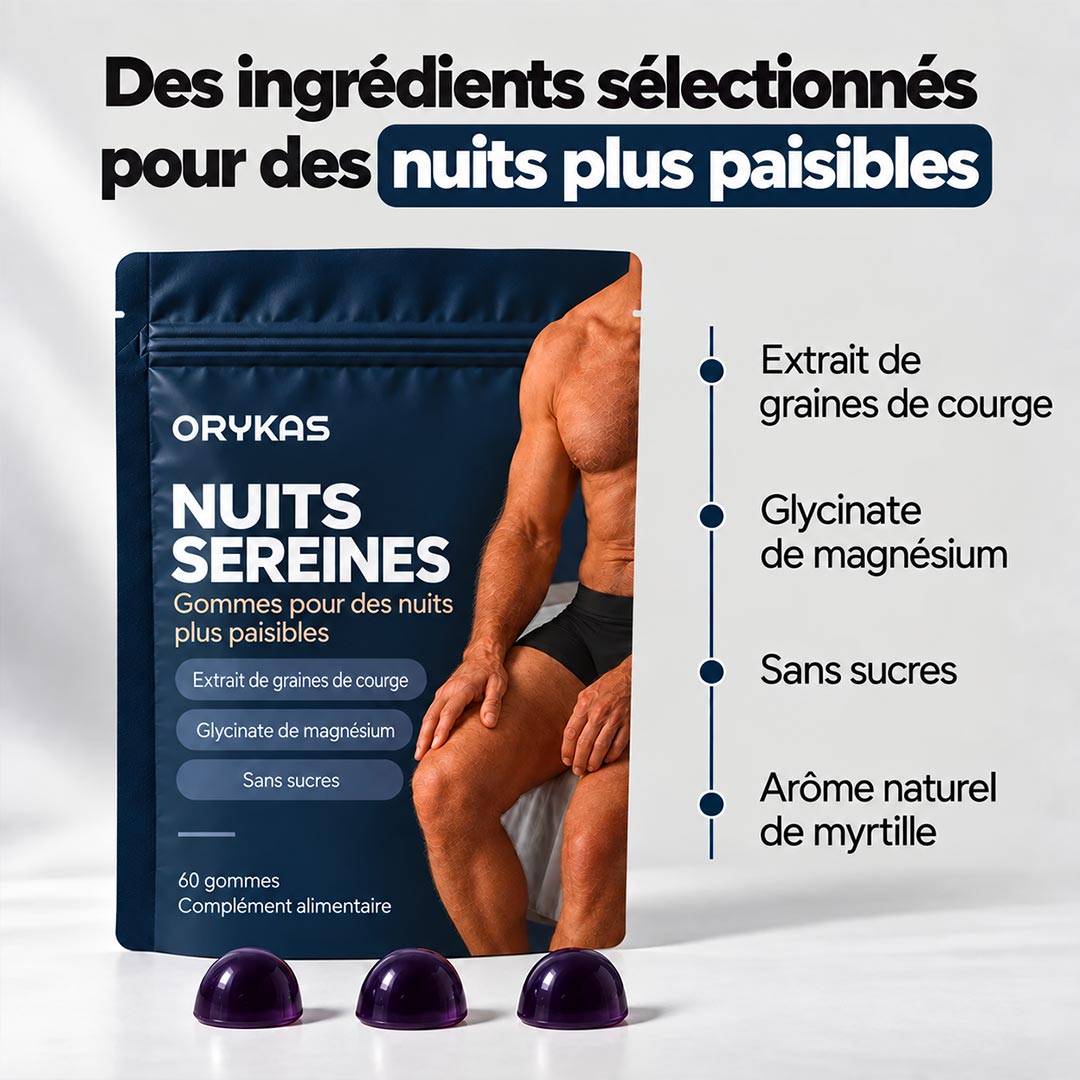 Orykas Gummies pour la Nuit Homme