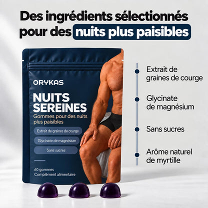 Orykas Gummies pour la Nuit Homme
