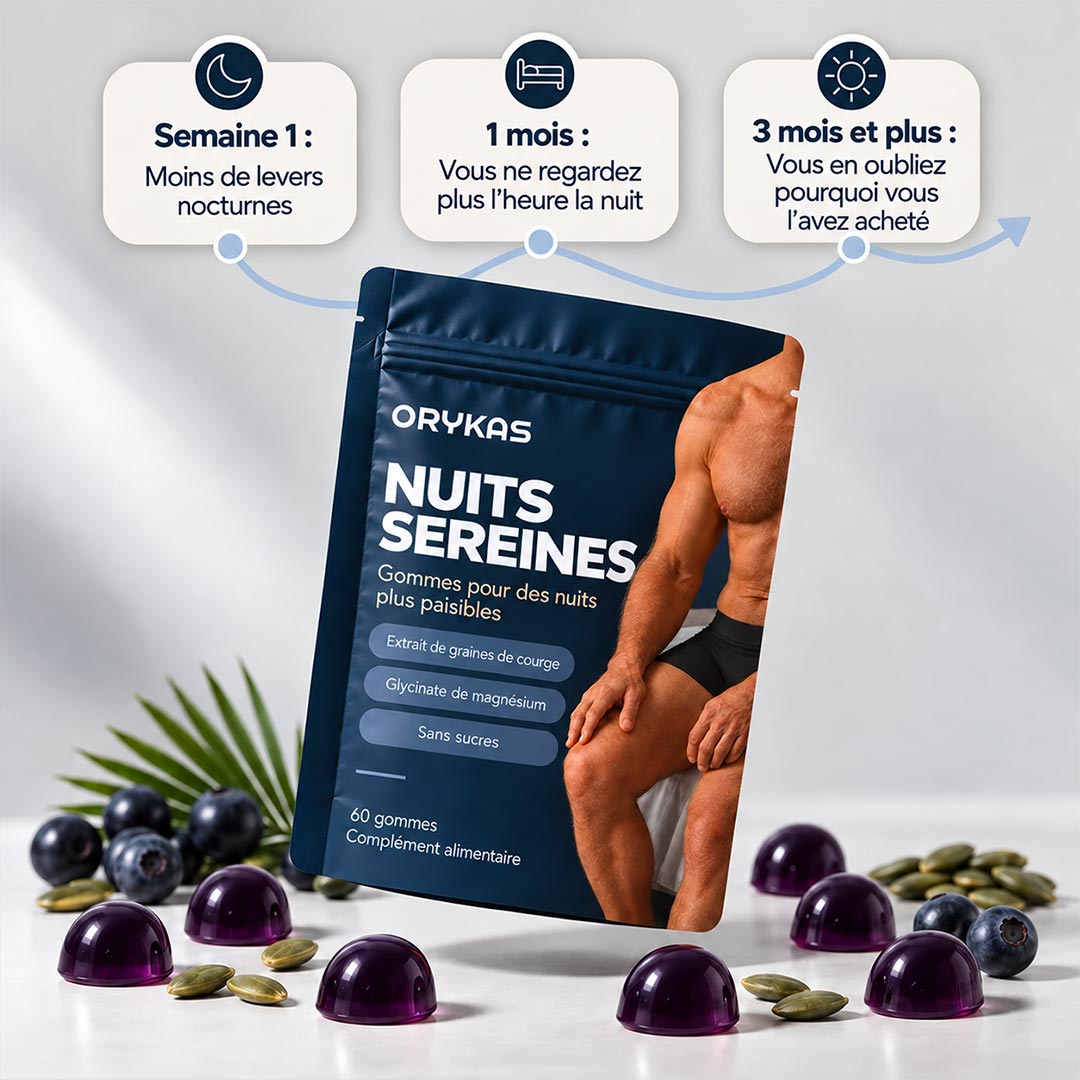 Orykas Gummies pour la Nuit Homme