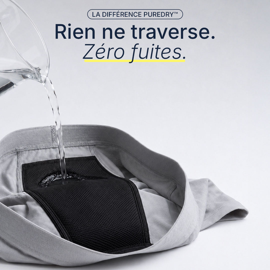 Boxer d'incontinence lavable pour homme