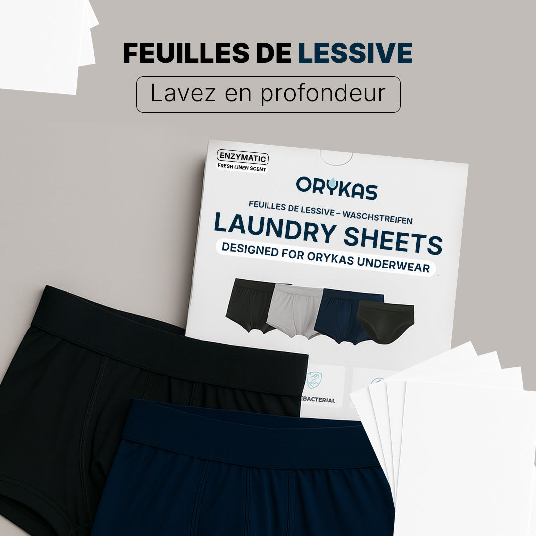 Feuilles de lessive antibactérienne