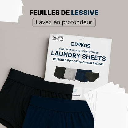 Feuilles de lessive antibactérienne