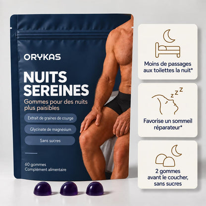 Orykas Gummies pour la Nuit Homme