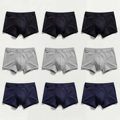 Pack de 9 boxers homme en fibre de bambou pour incontinence, protection fuites urinaires lavable, coloris assortis Orykas