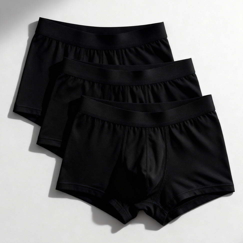 Lot de 3 boxers noirs ultra absorbants